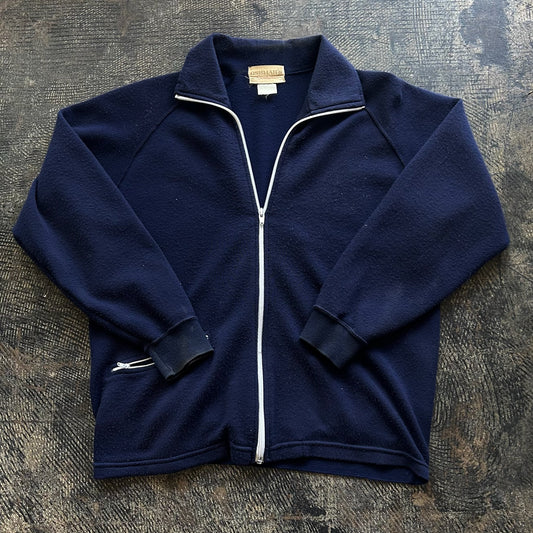 Navy Full Zip Sweater Jacket