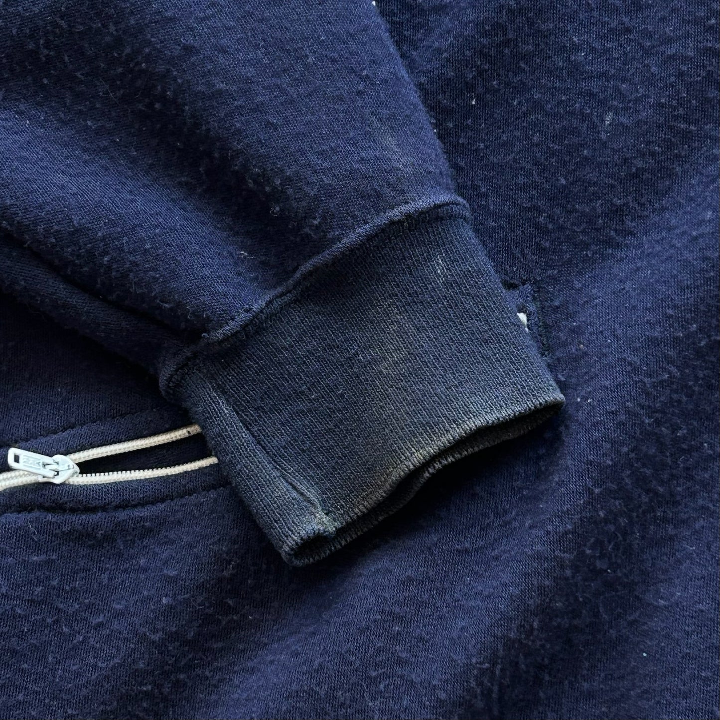 Navy Full Zip Sweater Jacket