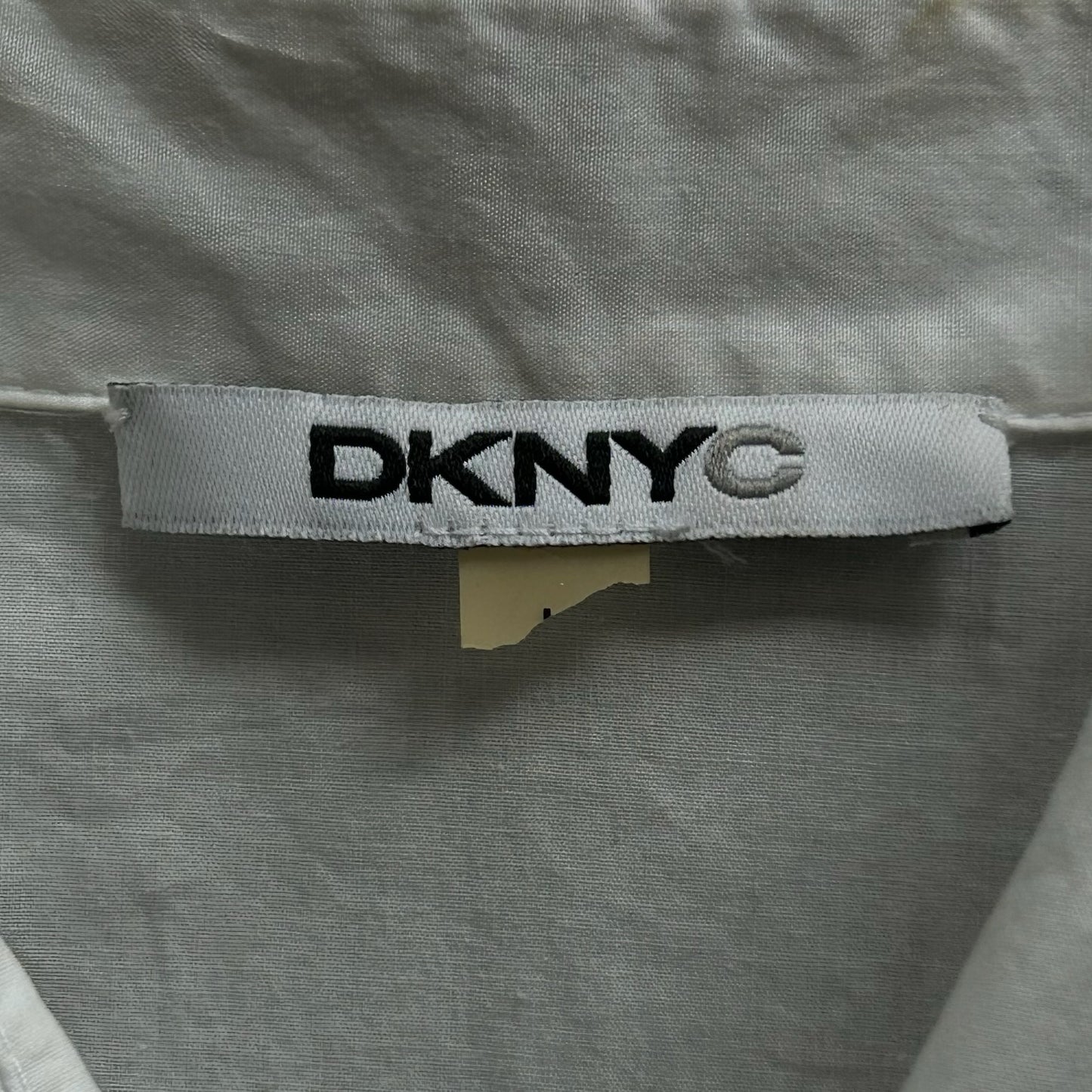 DKNY White Button Up Tunic