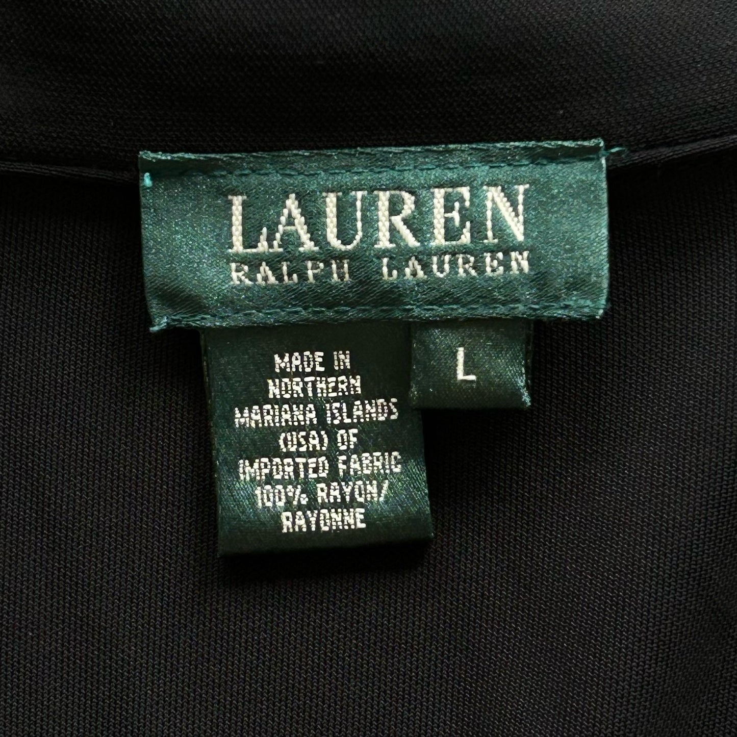 Black Ralph Lauren Green Label Collared Blouse
