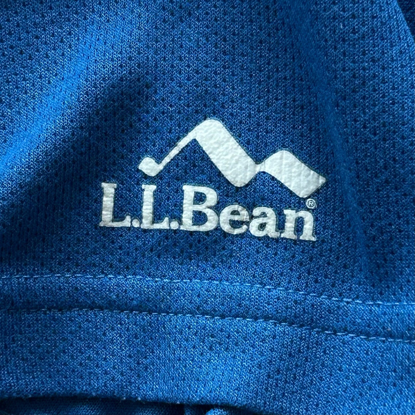 Blue L.L. Bean Cycling Shirt