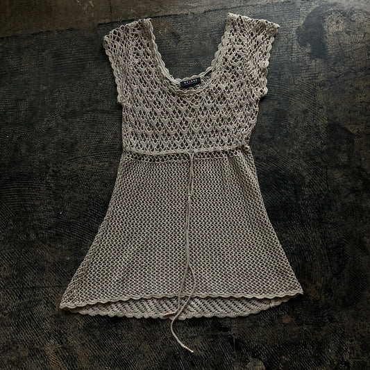 Tan Axcess Crochet Tunic