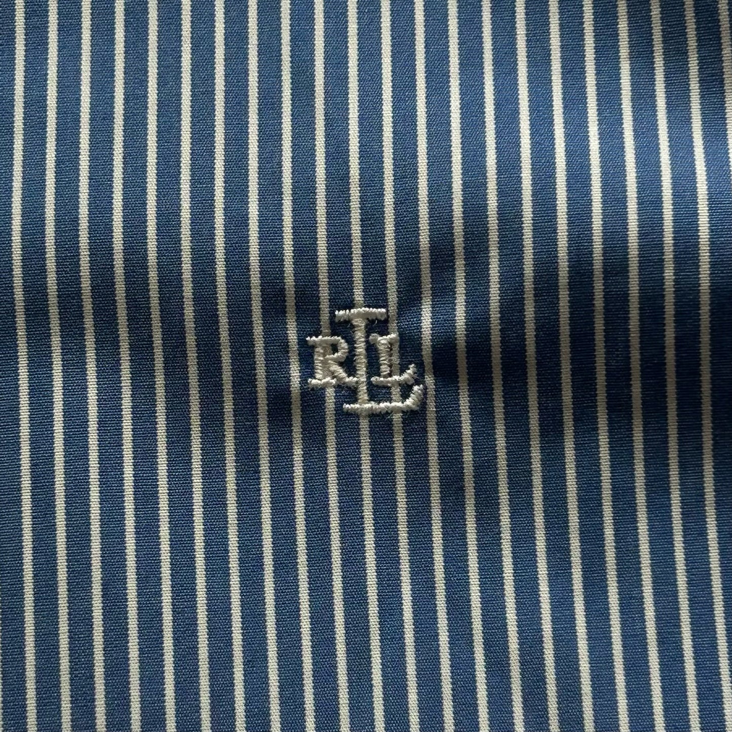 Blue Striped Green Label Ralph Lauren Button Up