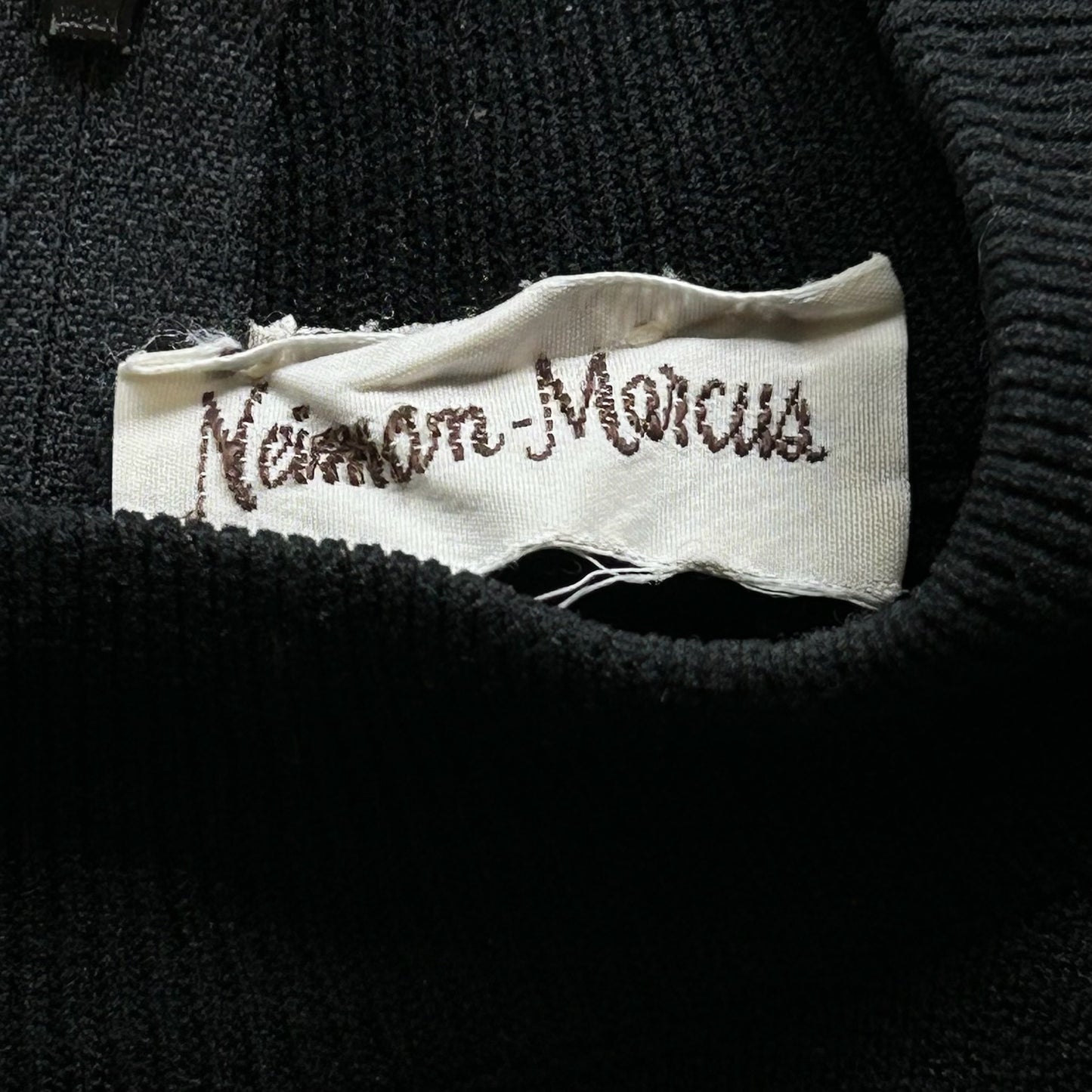 Black Neiman Marcus Mock Neck Top