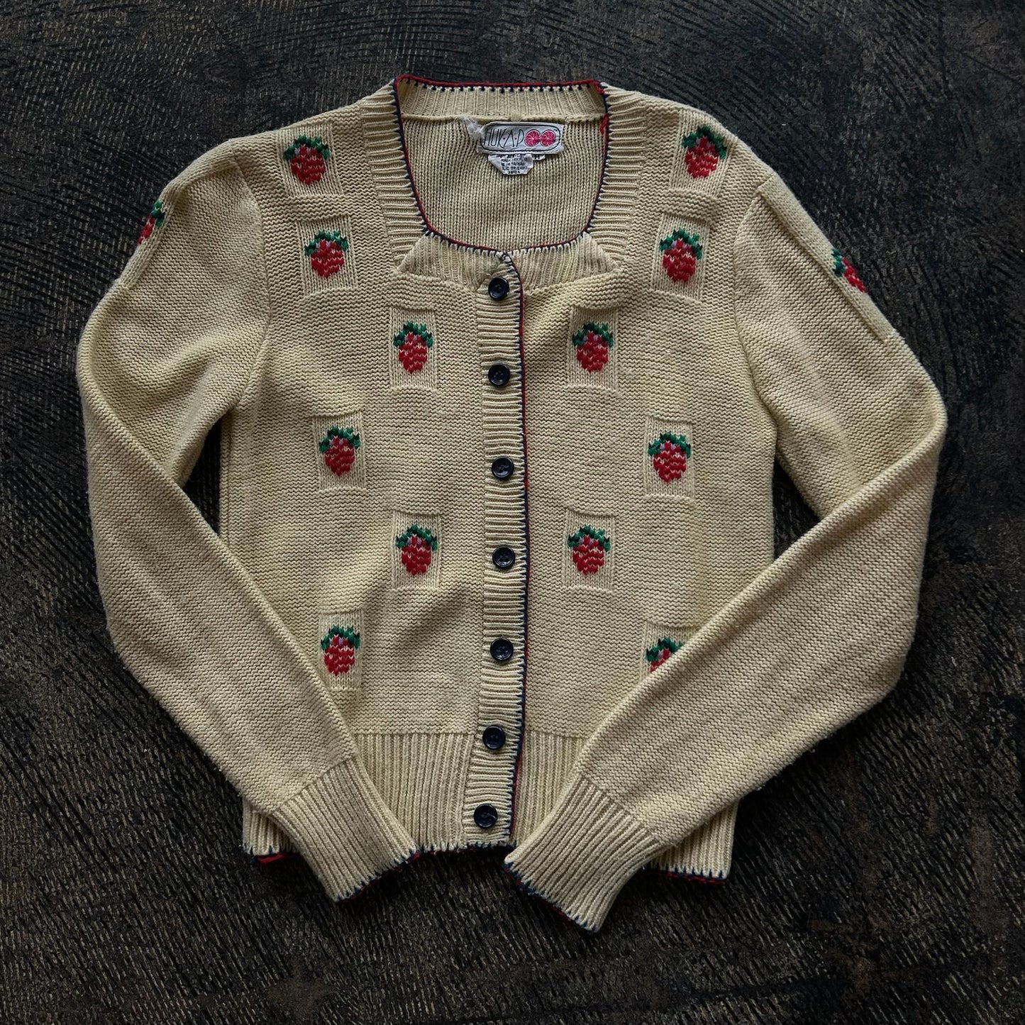 Strawberry Knit Cardigan