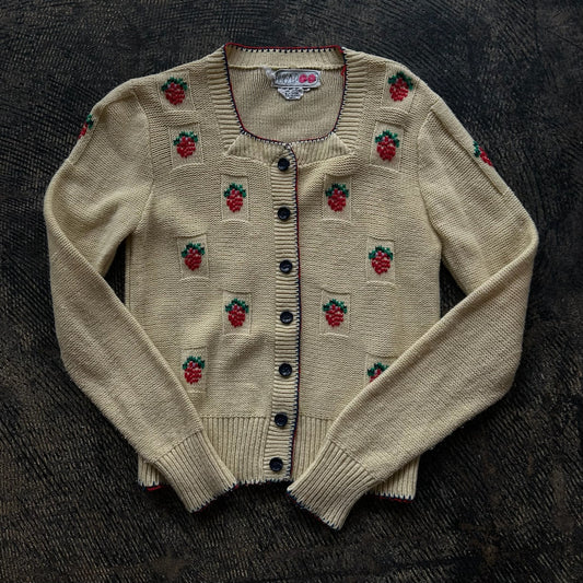 Strawberry Knit Cardigan