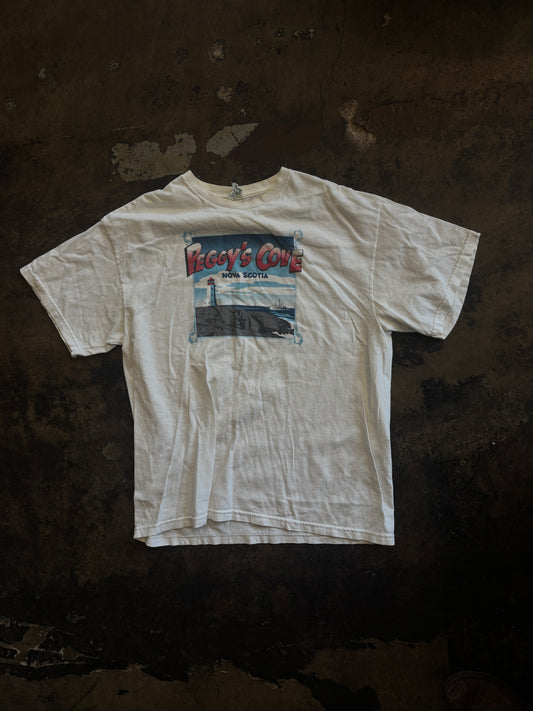 White Peggy Cove Nova Scotia Tee