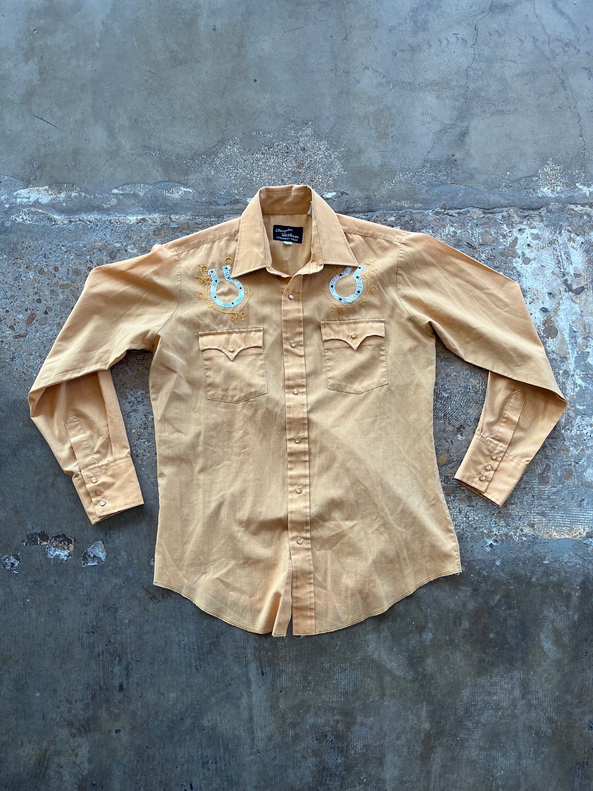 Champion's Western Yellow Pearl Snap