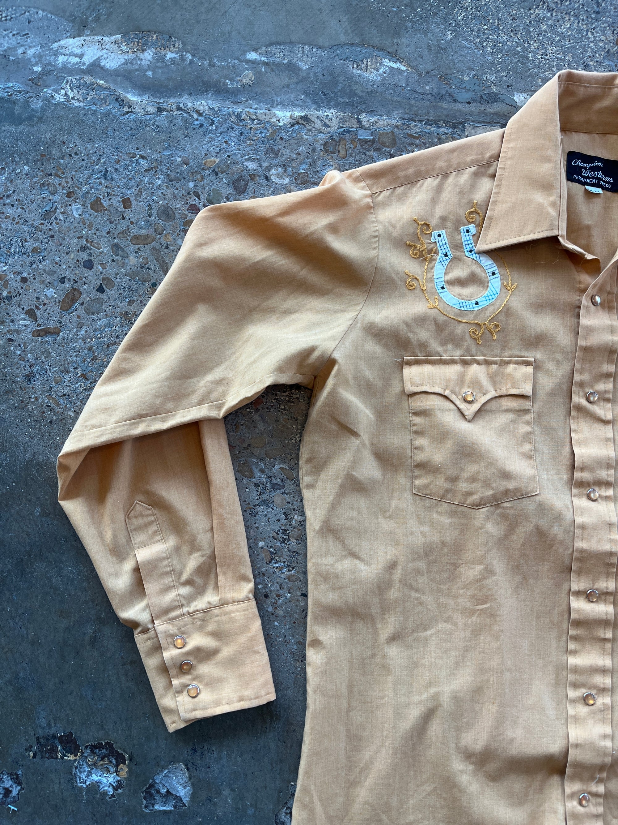 Champion's Western Yellow Pearl Snap