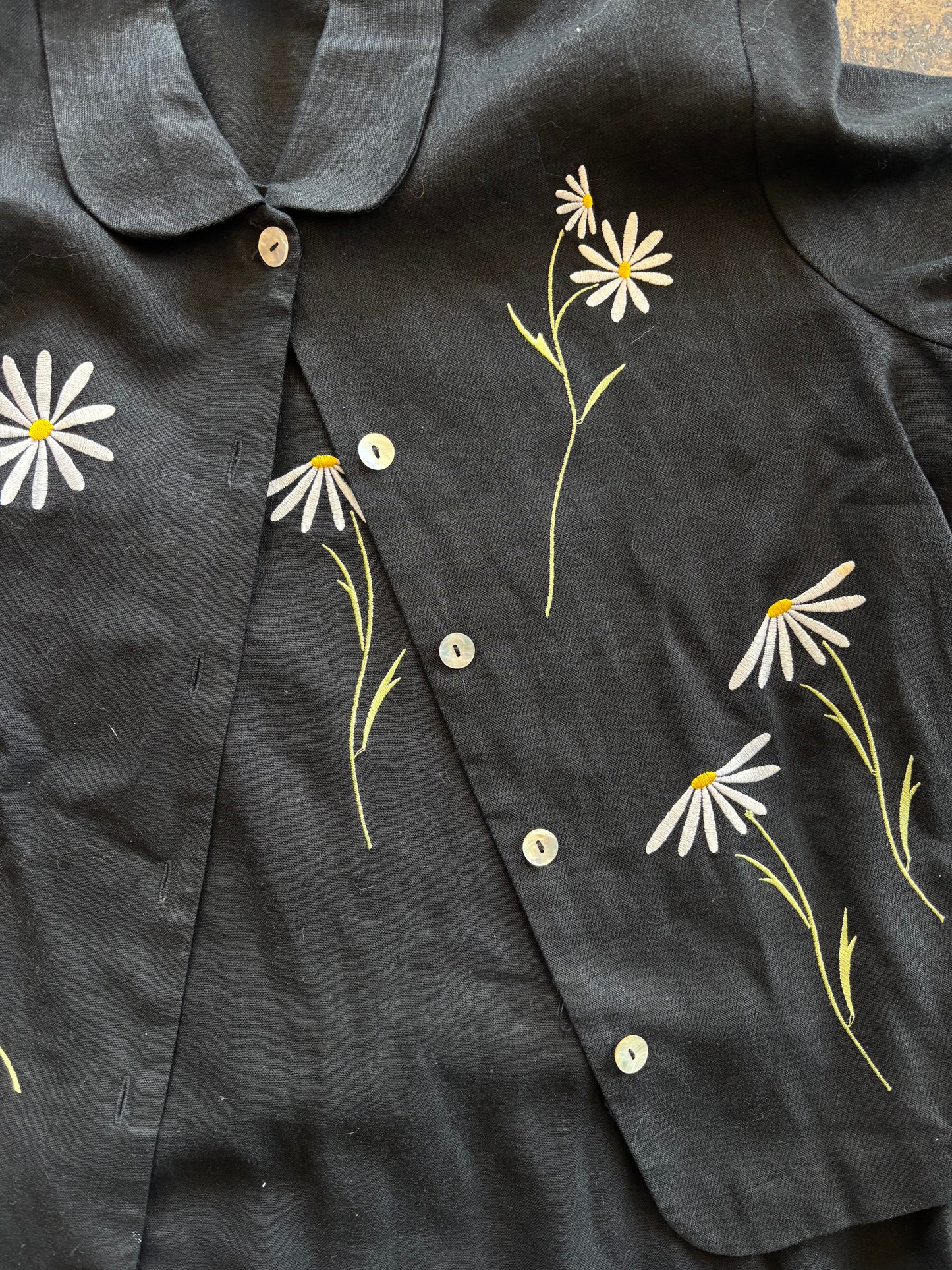 Black Daisy Maxi Dress Set