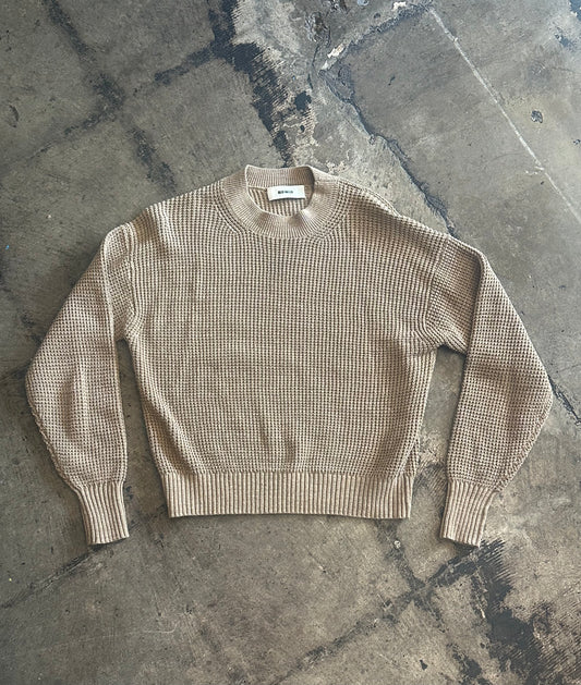 Buck Mason Mocha Waffle Knit Sweater