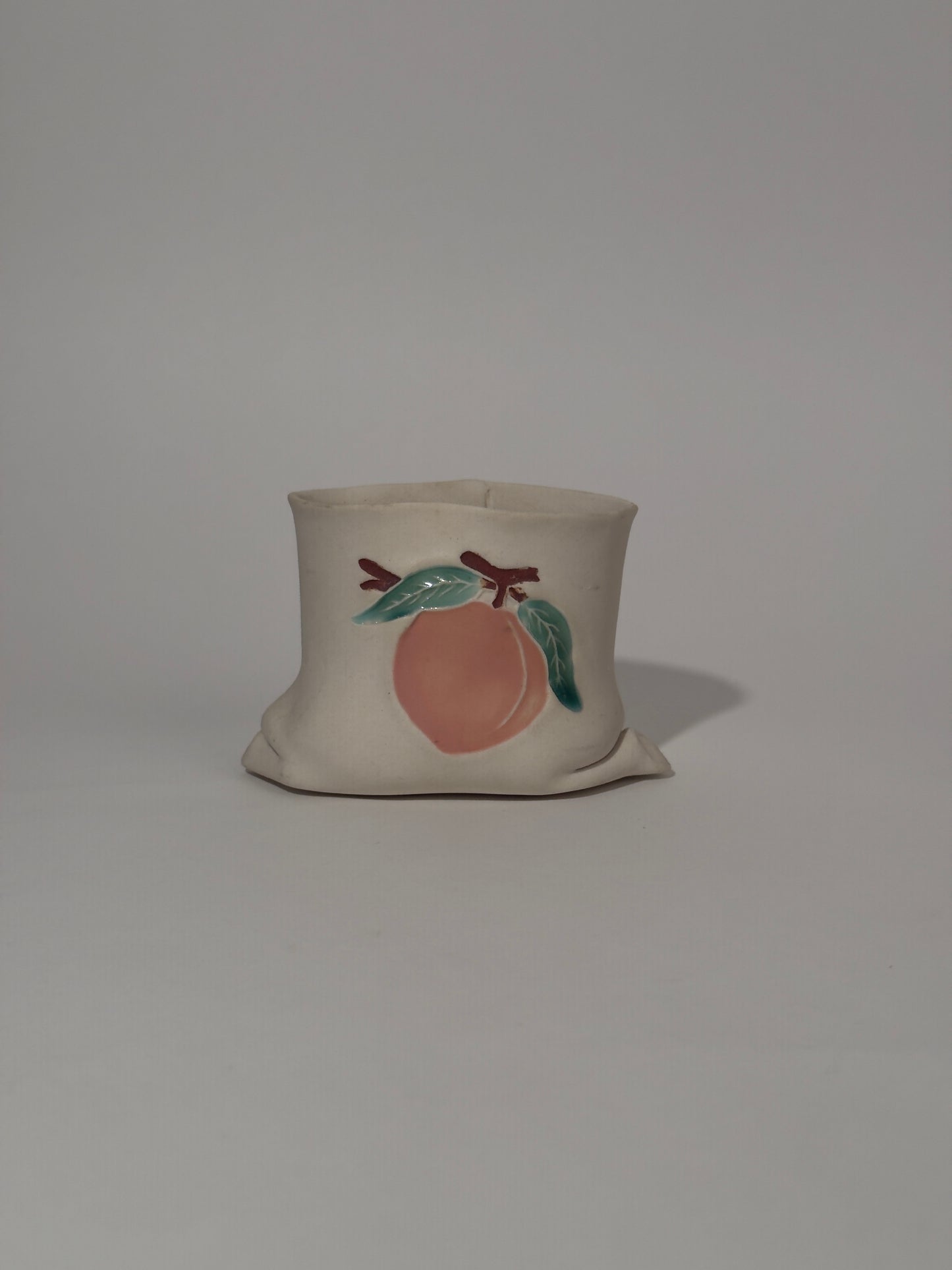 Ceramic Peach Bag Bowl