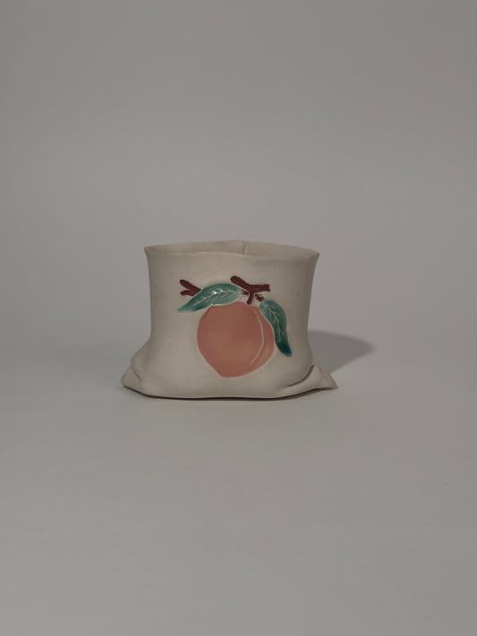 Ceramic Peach Bag Bowl