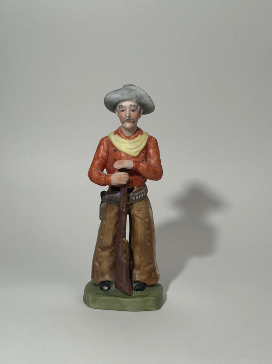 Porcelain Cowboy Figurine