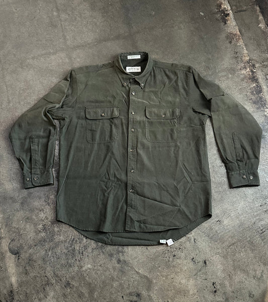 Olive Green Orvis Button Down