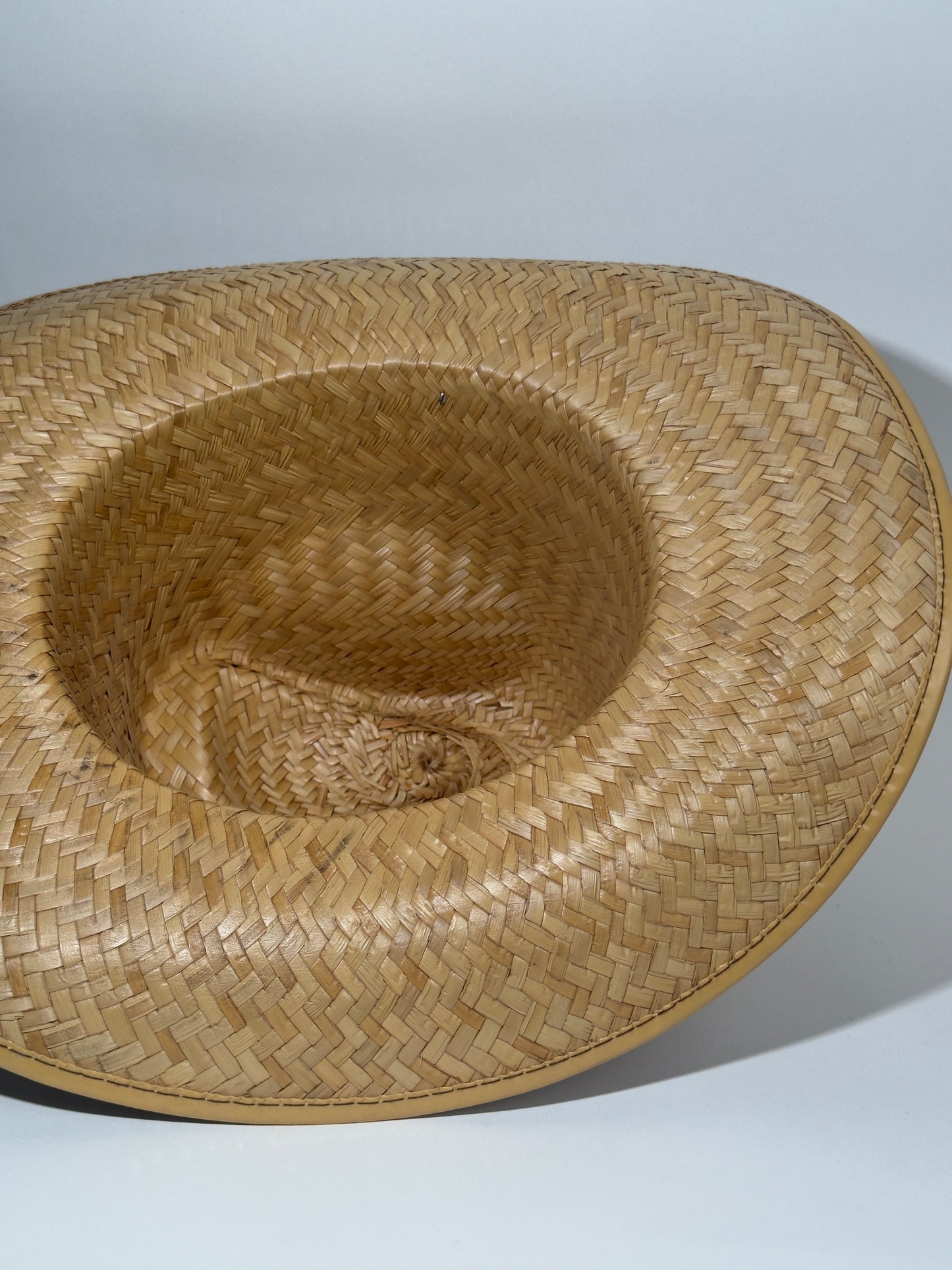 Chainstitched High Straw Hat