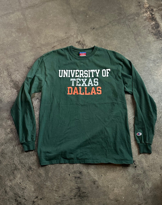 Green Long Sleeve UT Dallas Tee