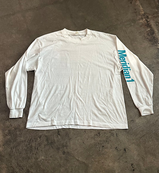 White Long Sleeve Meridian Tee
