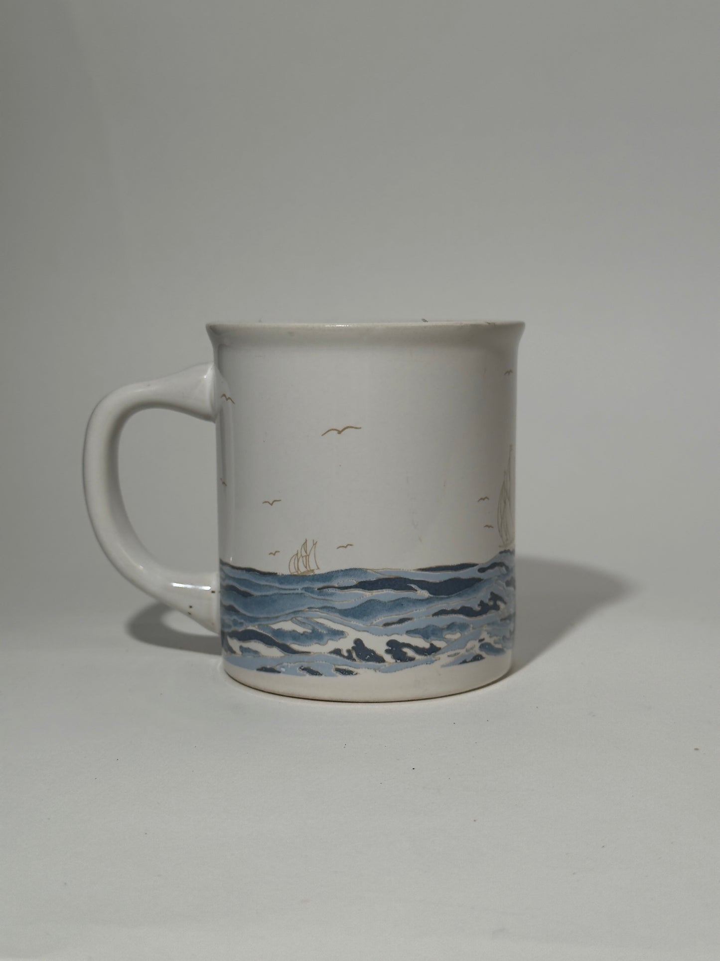 Ceramic Sailboat with Waves Mug