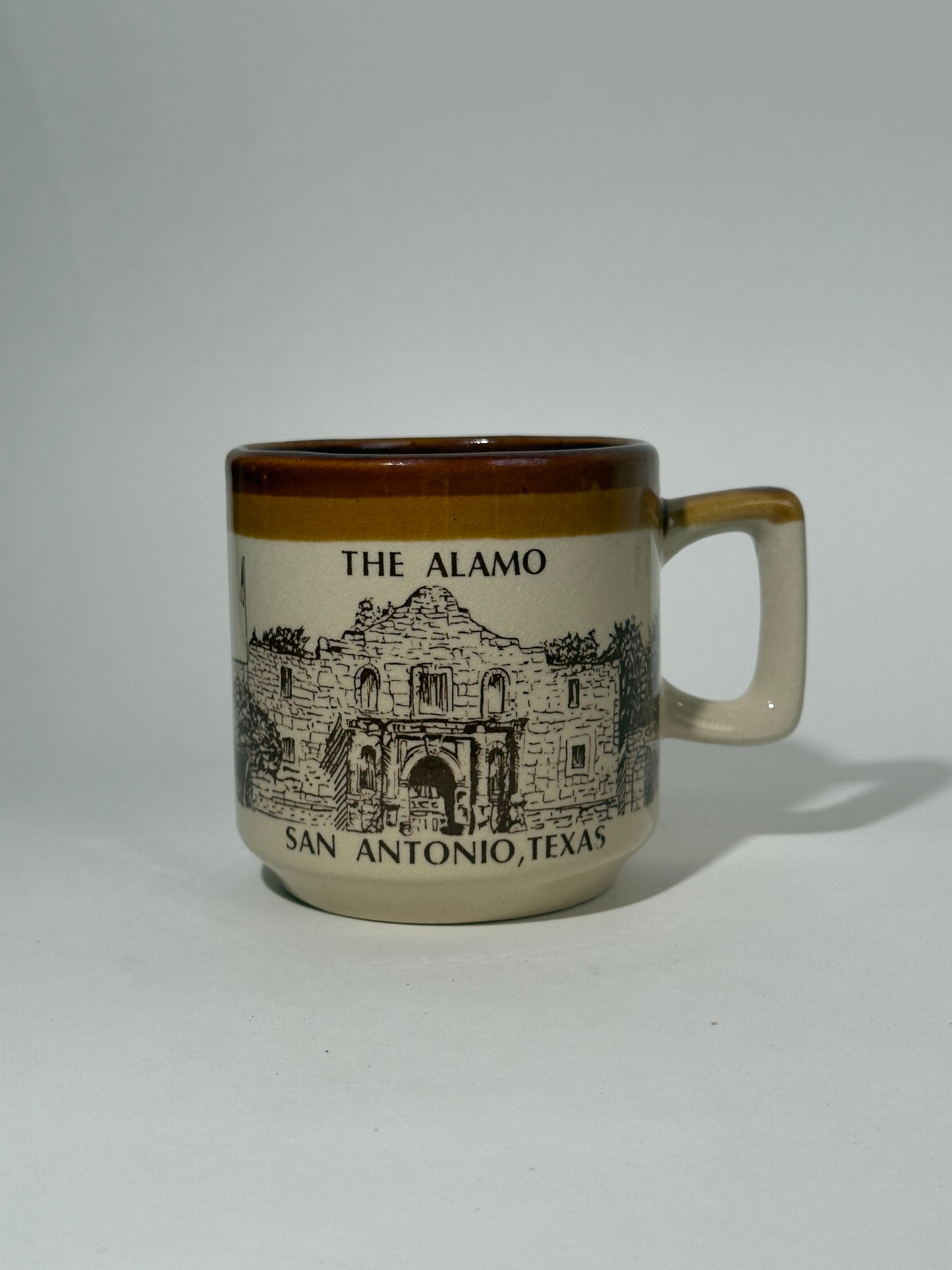 The Alamo Brown Ceramic Mug