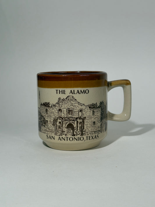 The Alamo Brown Ceramic Mug