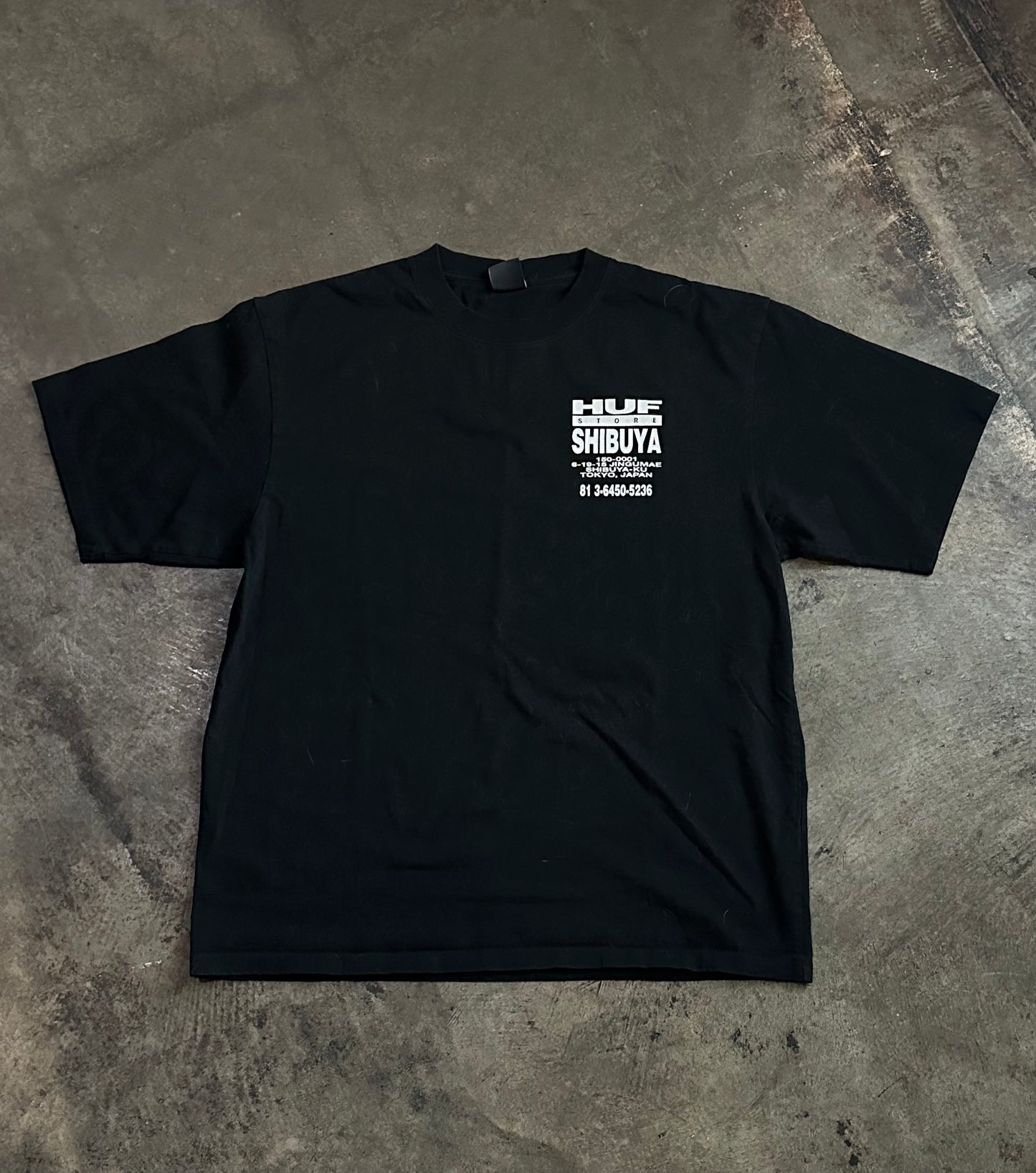 Black Huf Store Shibuya Tee