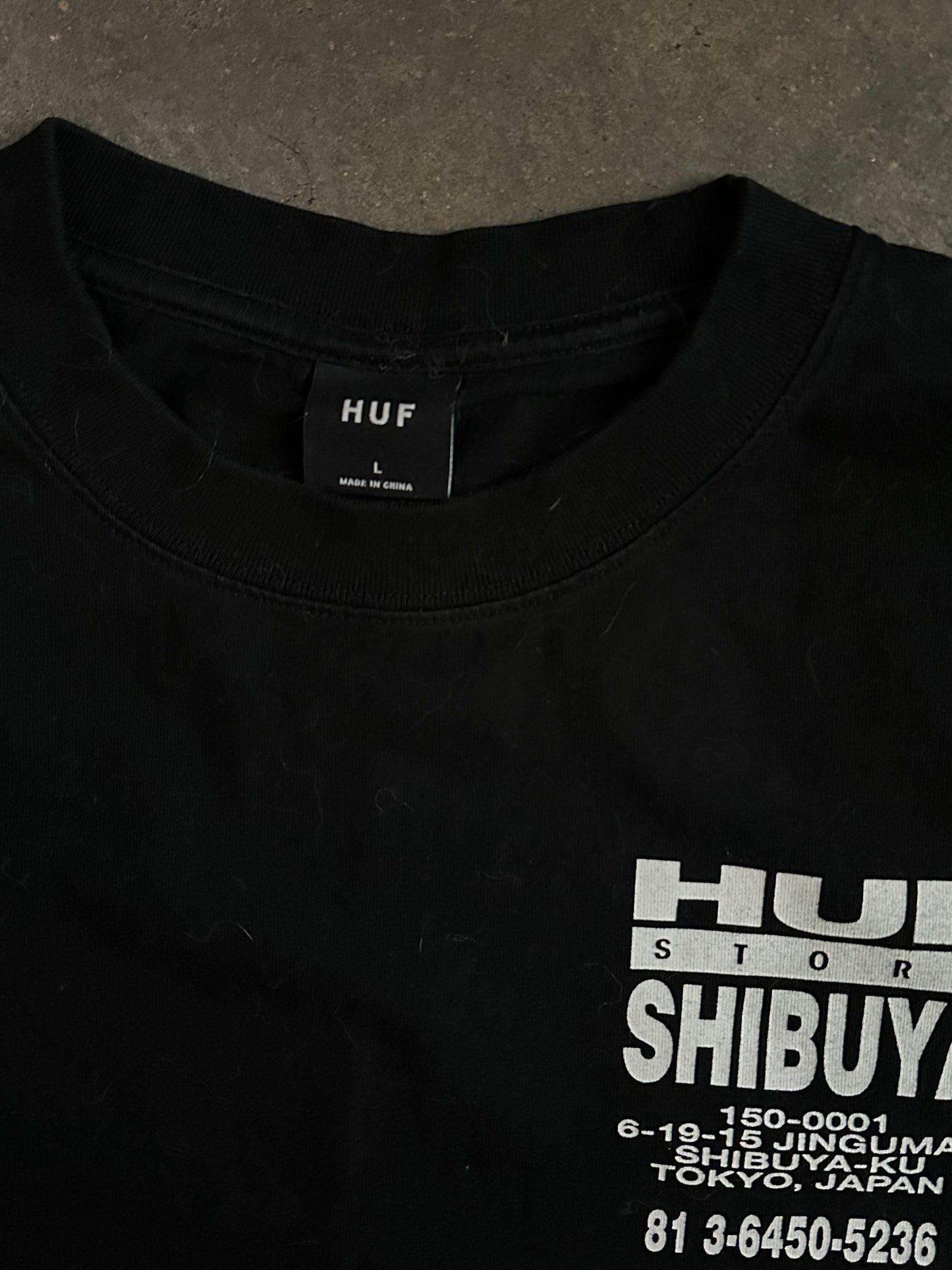 Black Huf Store Shibuya Tee