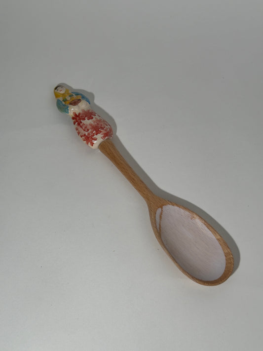 Wooden Spoon w/ Ceramic Topper