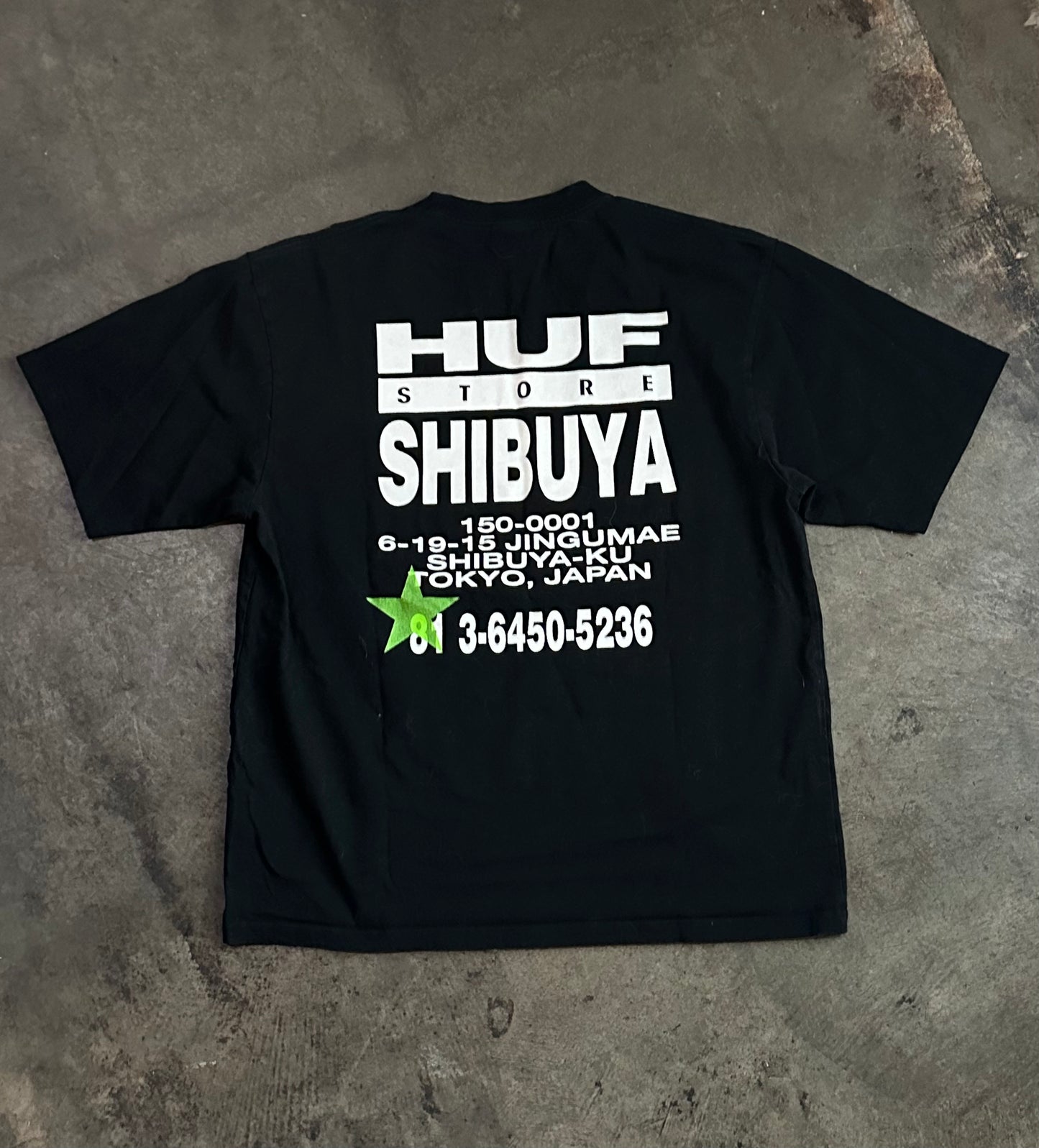 Black Huf Store Shibuya Tee