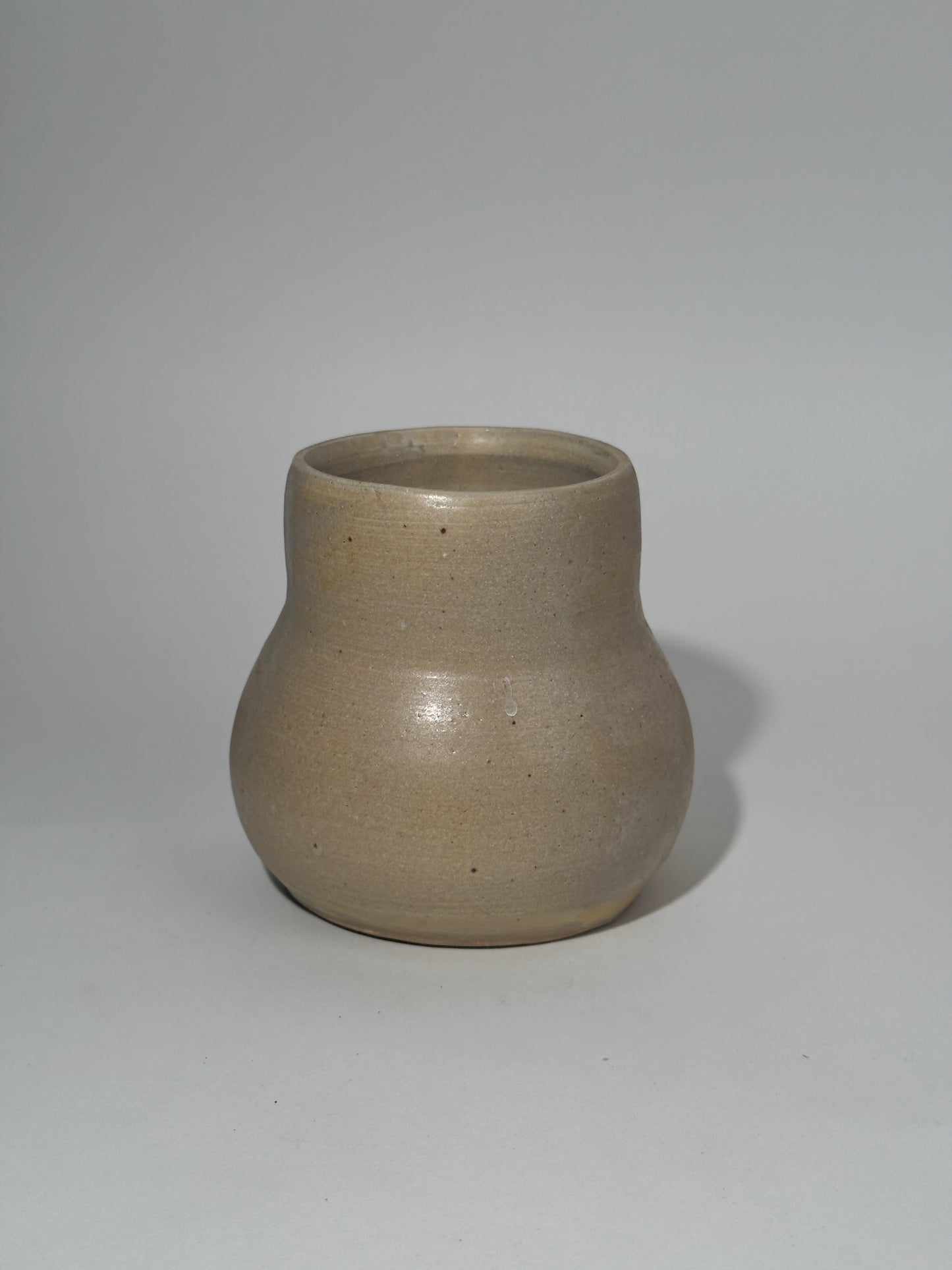 Handmade Clay Beige Vase