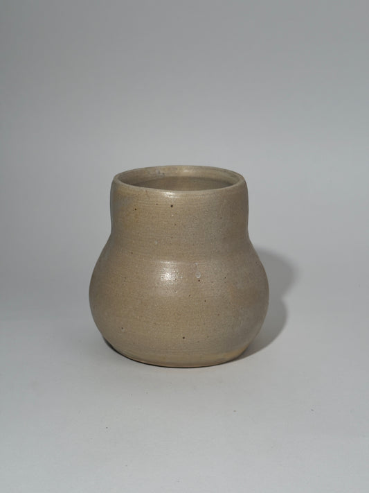 Handmade Clay Beige Vase