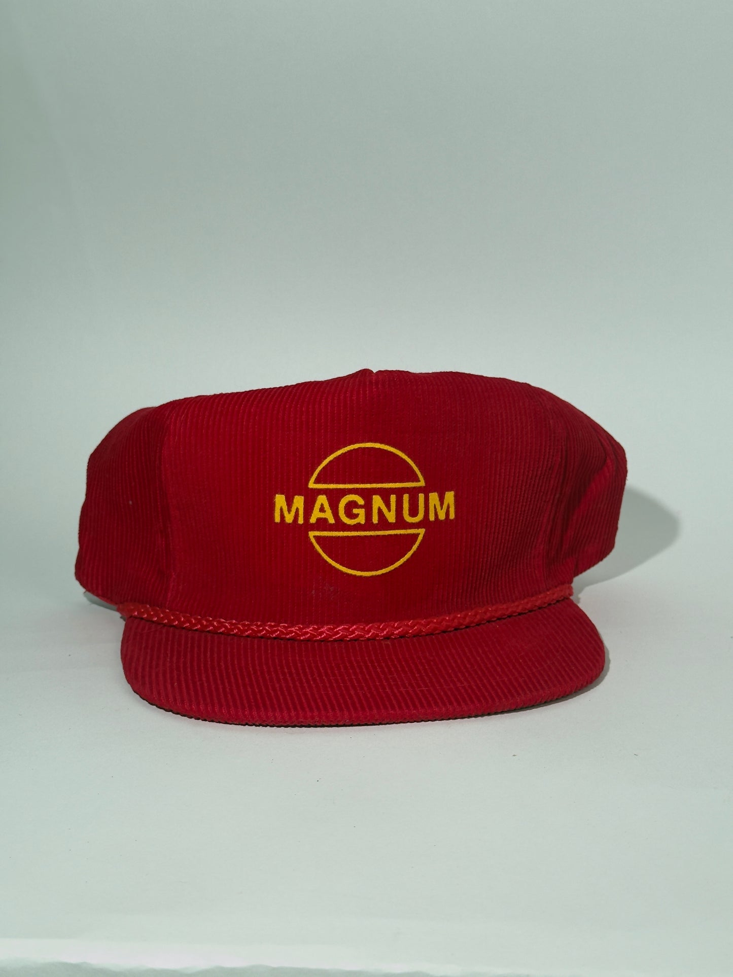 Red Corduroy Magnum Rope Brim Hat