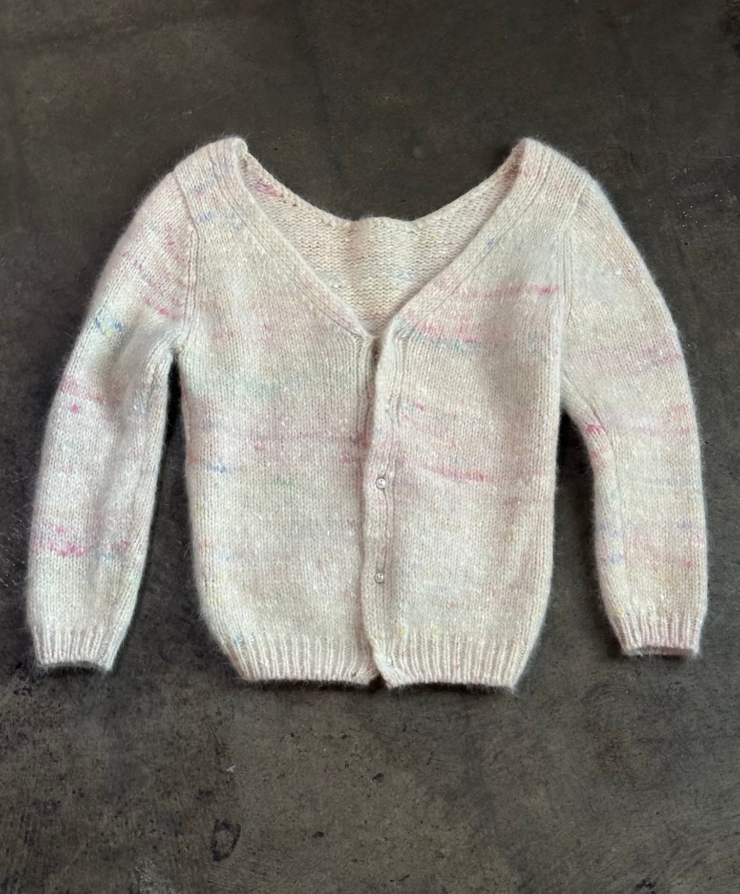Pastel Knit Button Front Cardigan