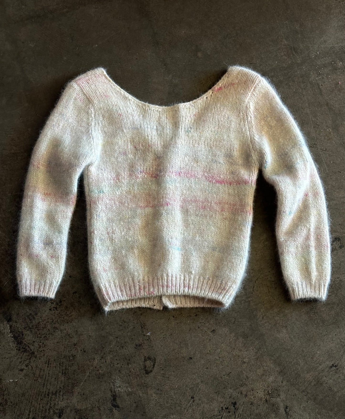 Pastel Knit Button Front Cardigan