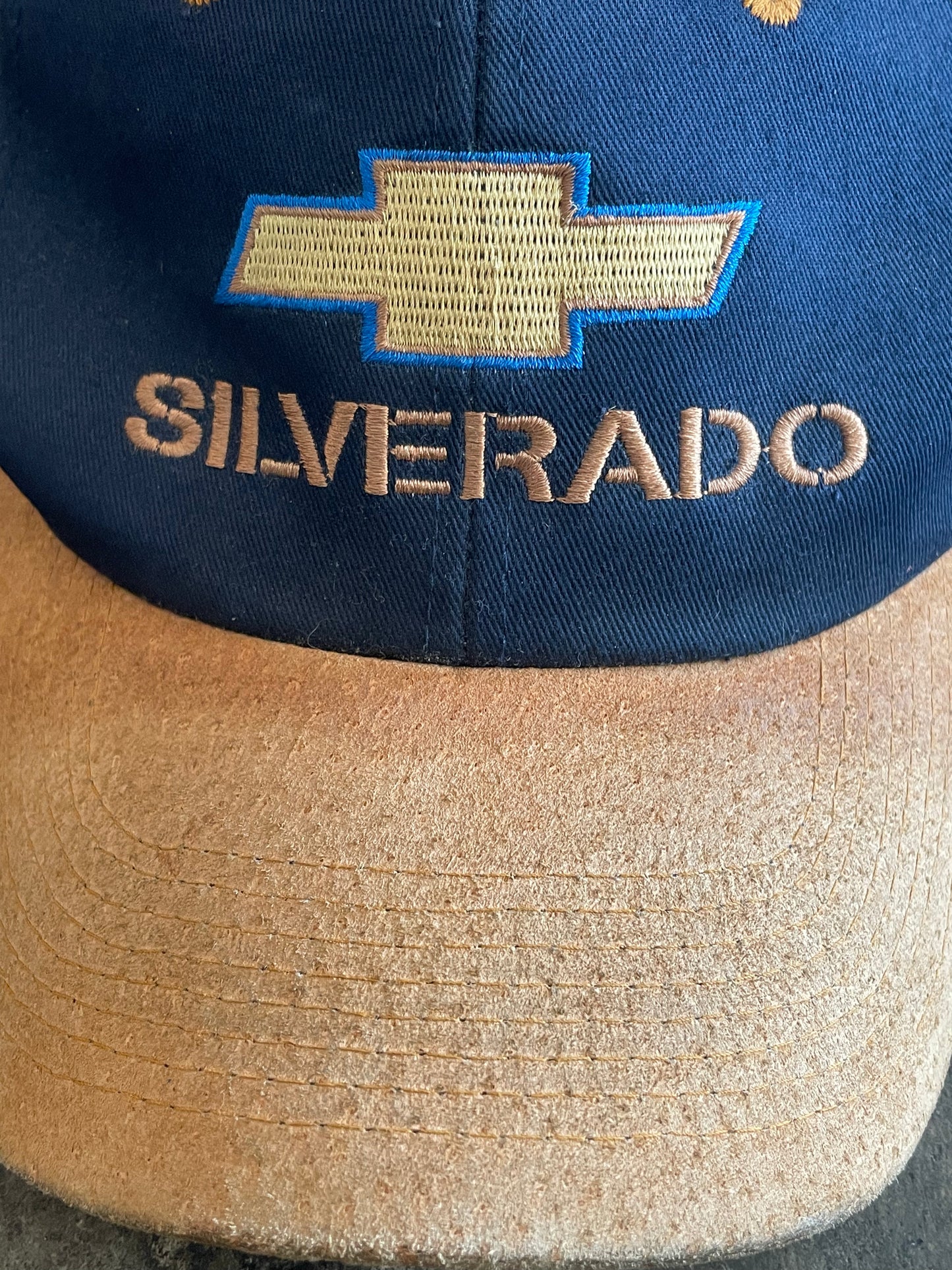 Suede + Navy Silverado Dad Hat