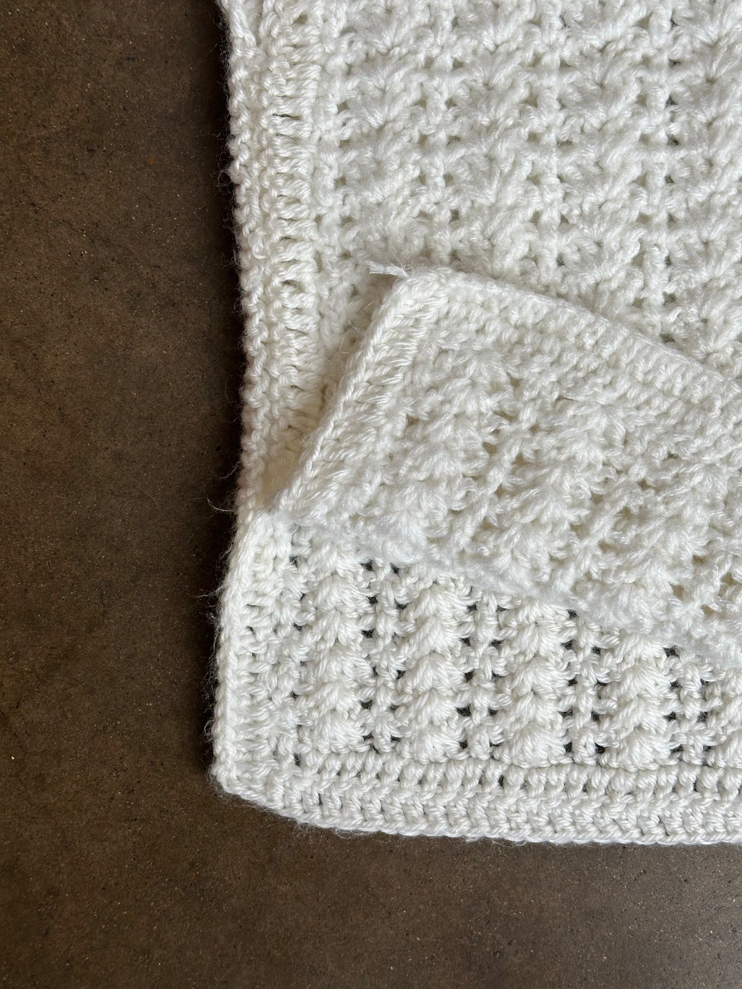 White Crochet Sleeveless Vest