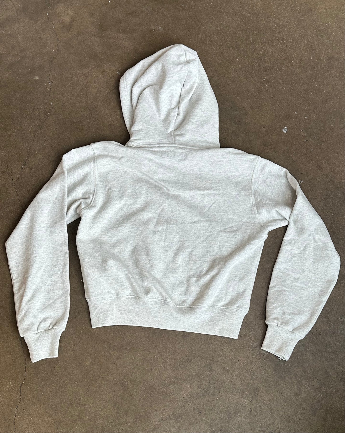 Light Heather Gray Buck Mason Full Zip Hoodie