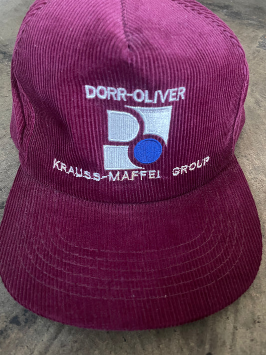 Burgundy Corduroy Group Snapback