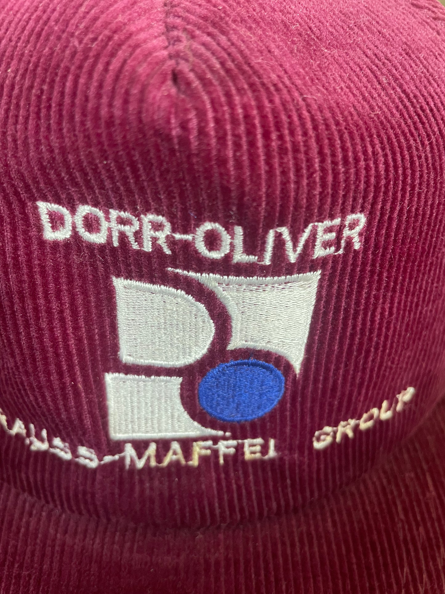 Burgundy Corduroy Group Snapback