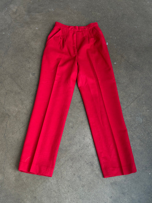 Red Saks Wool Blend Slacks