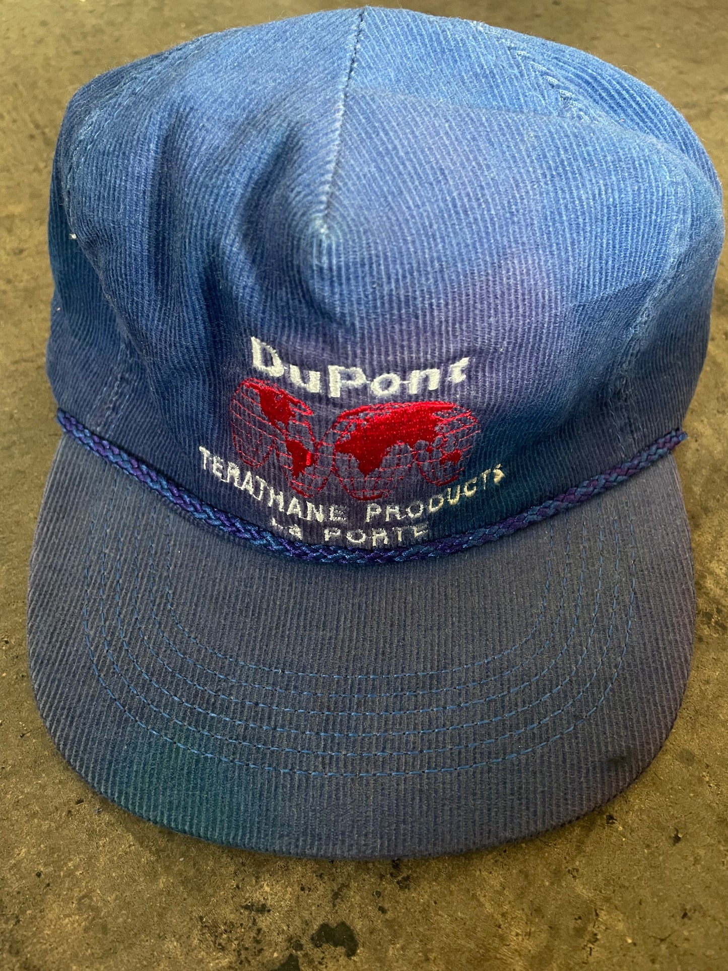 Blue Corduroy Dupont Hat