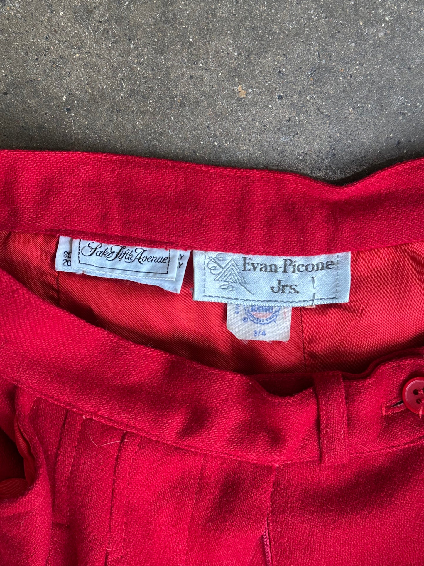 Red Saks Wool Blend Slacks