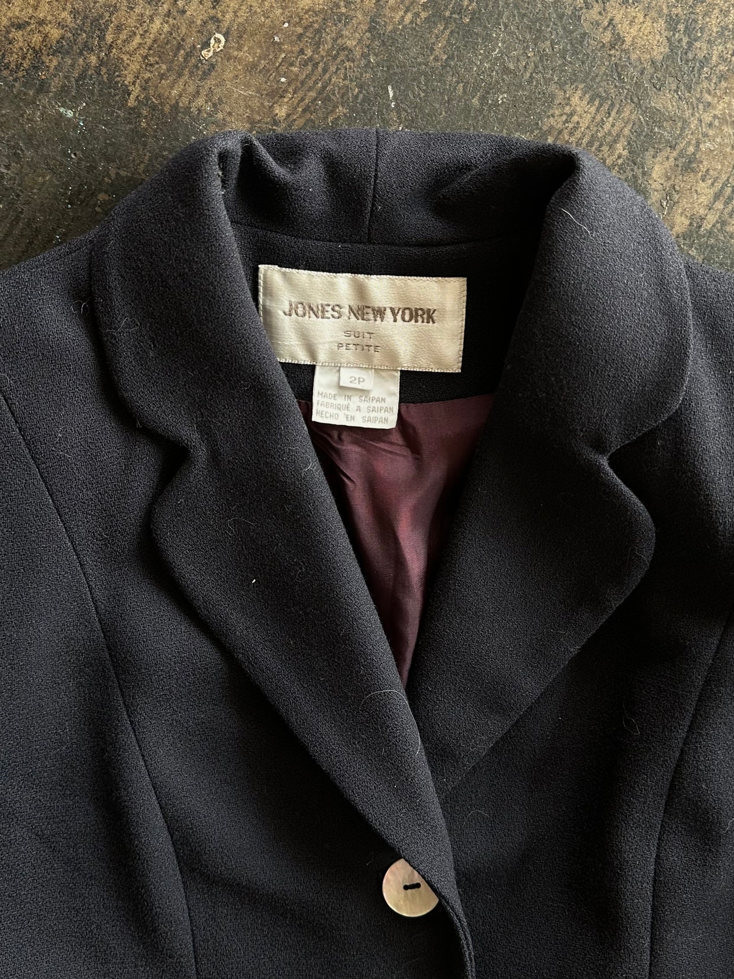 Navy Jones New York Womens Suit