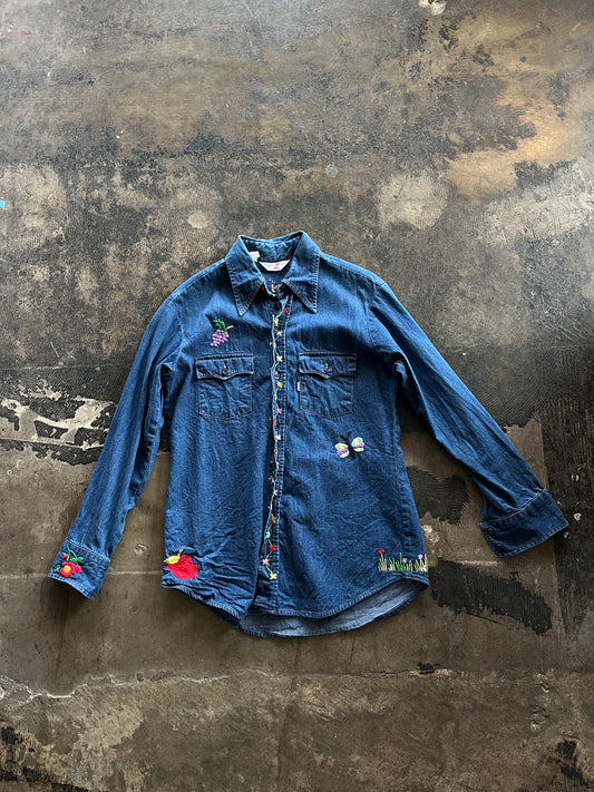 Levi's Embroidered Denim Button Down