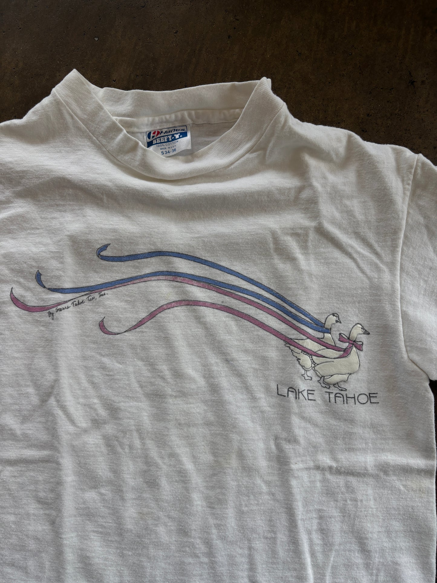 White Lake Tahoe Geese Tee