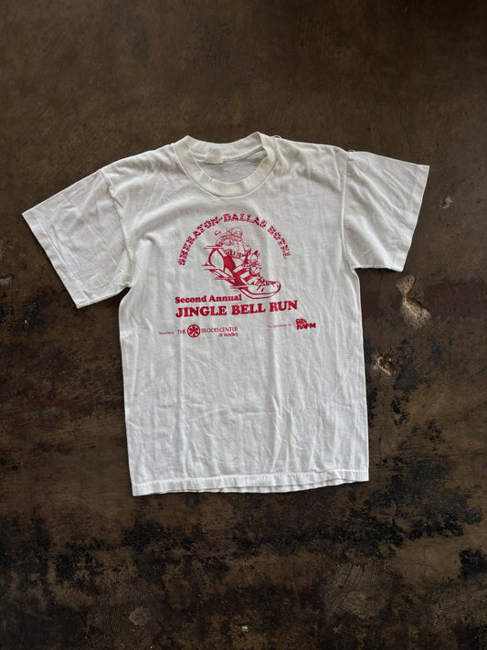 White Dallas Jingle Bell Run Tee