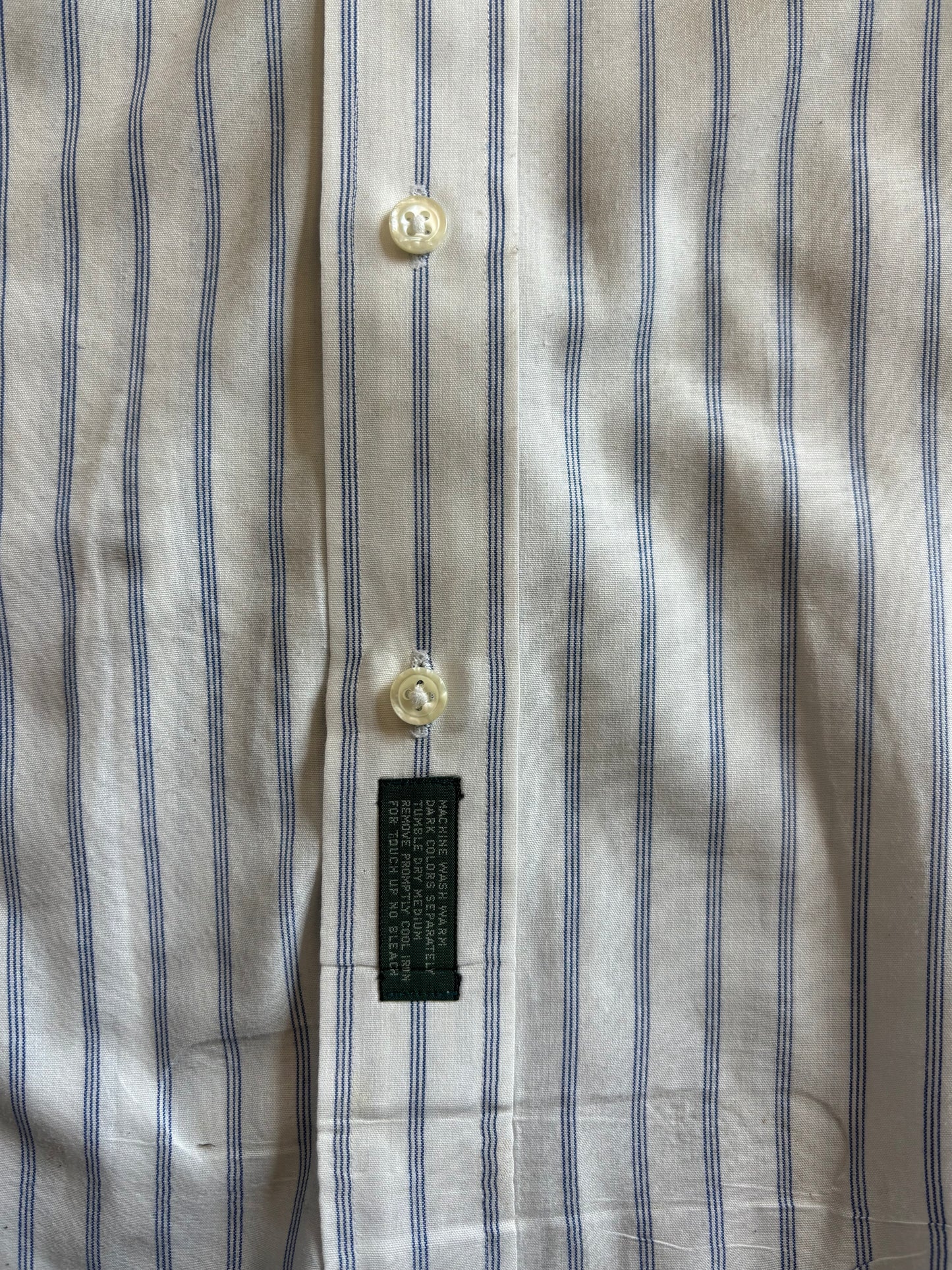 Blue Striped Short Sleeve Button Down