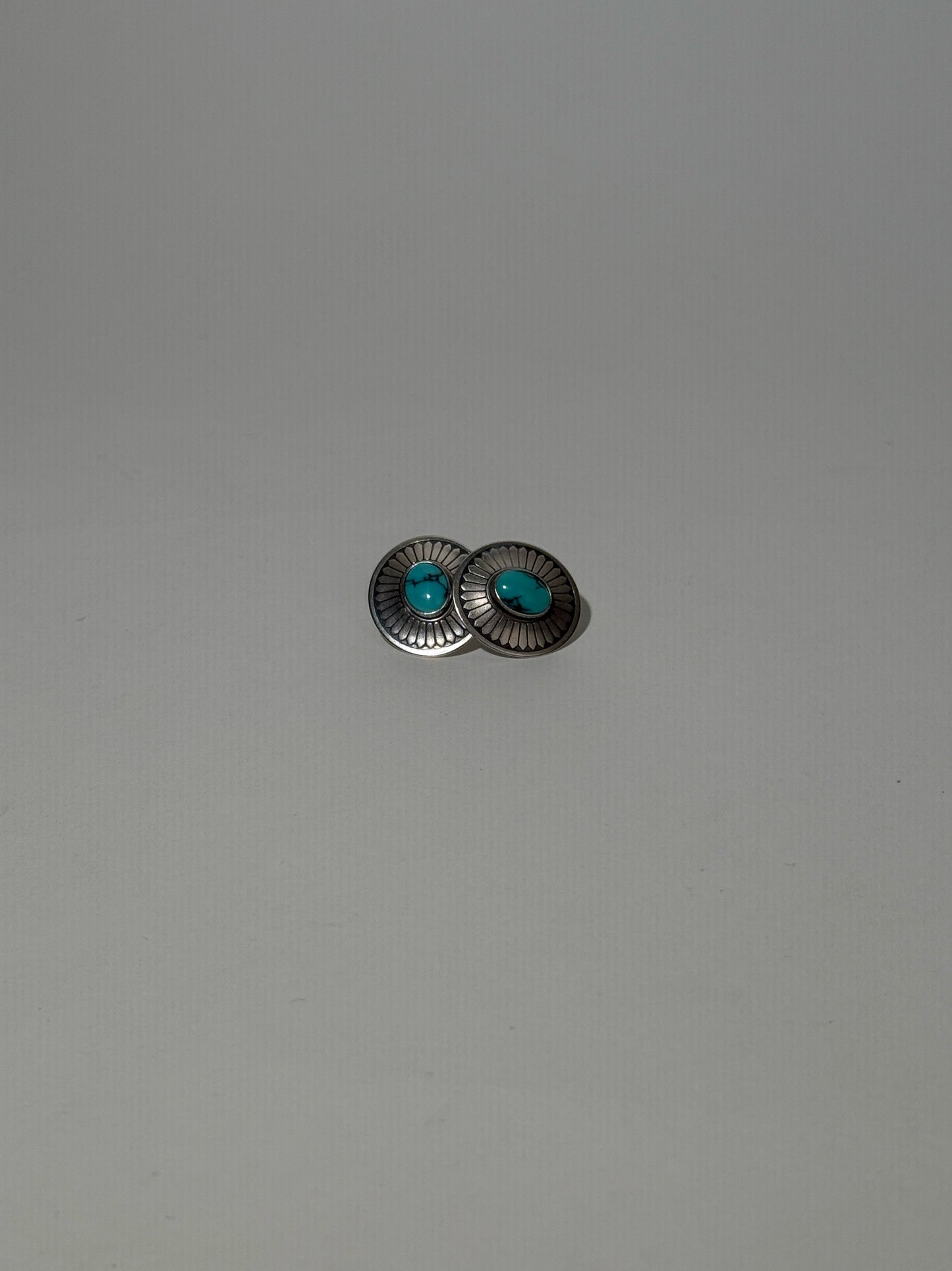 Turquoise Concho Earrings