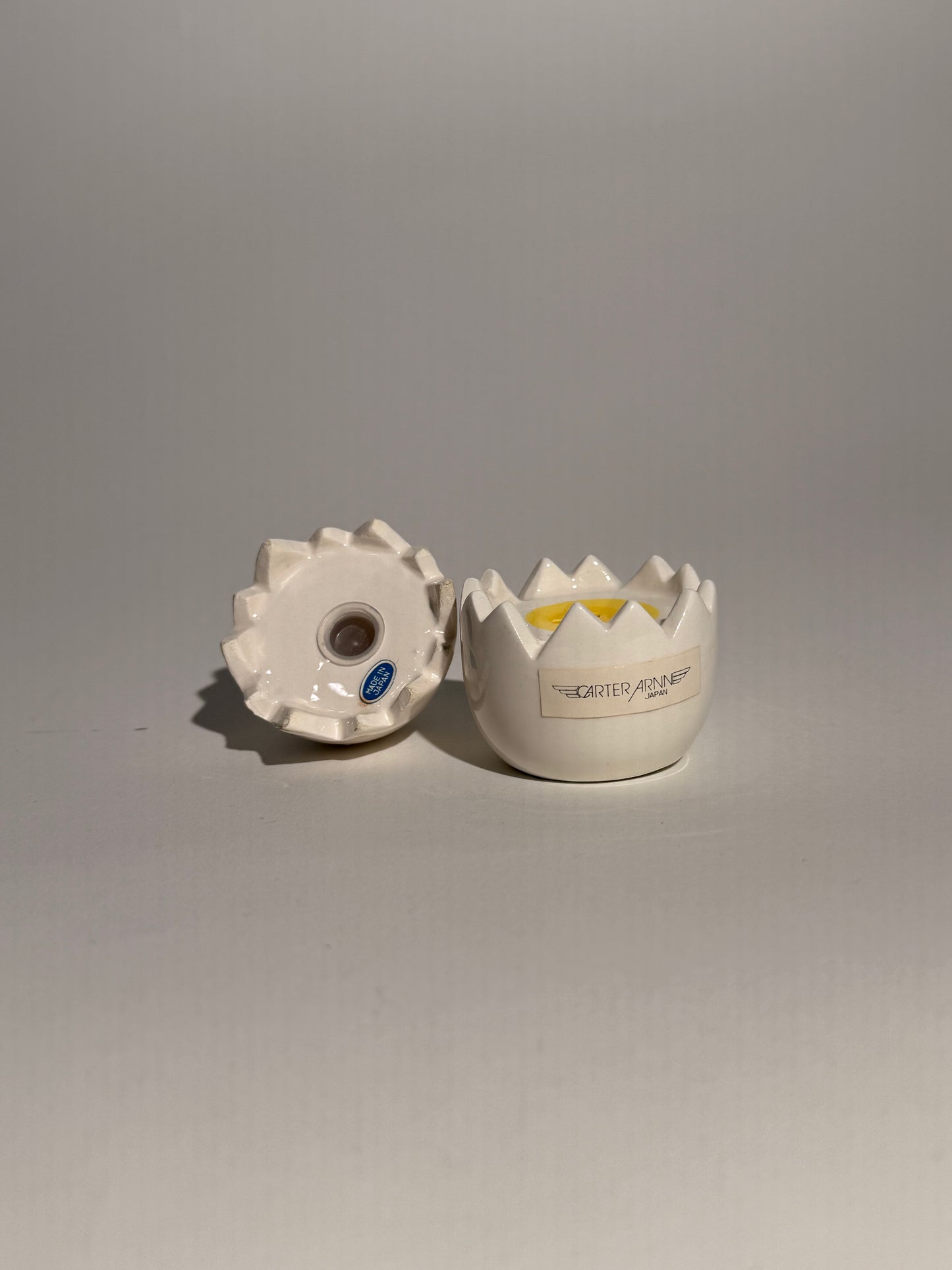 Cracked Egg Salt + Pepper Shakers