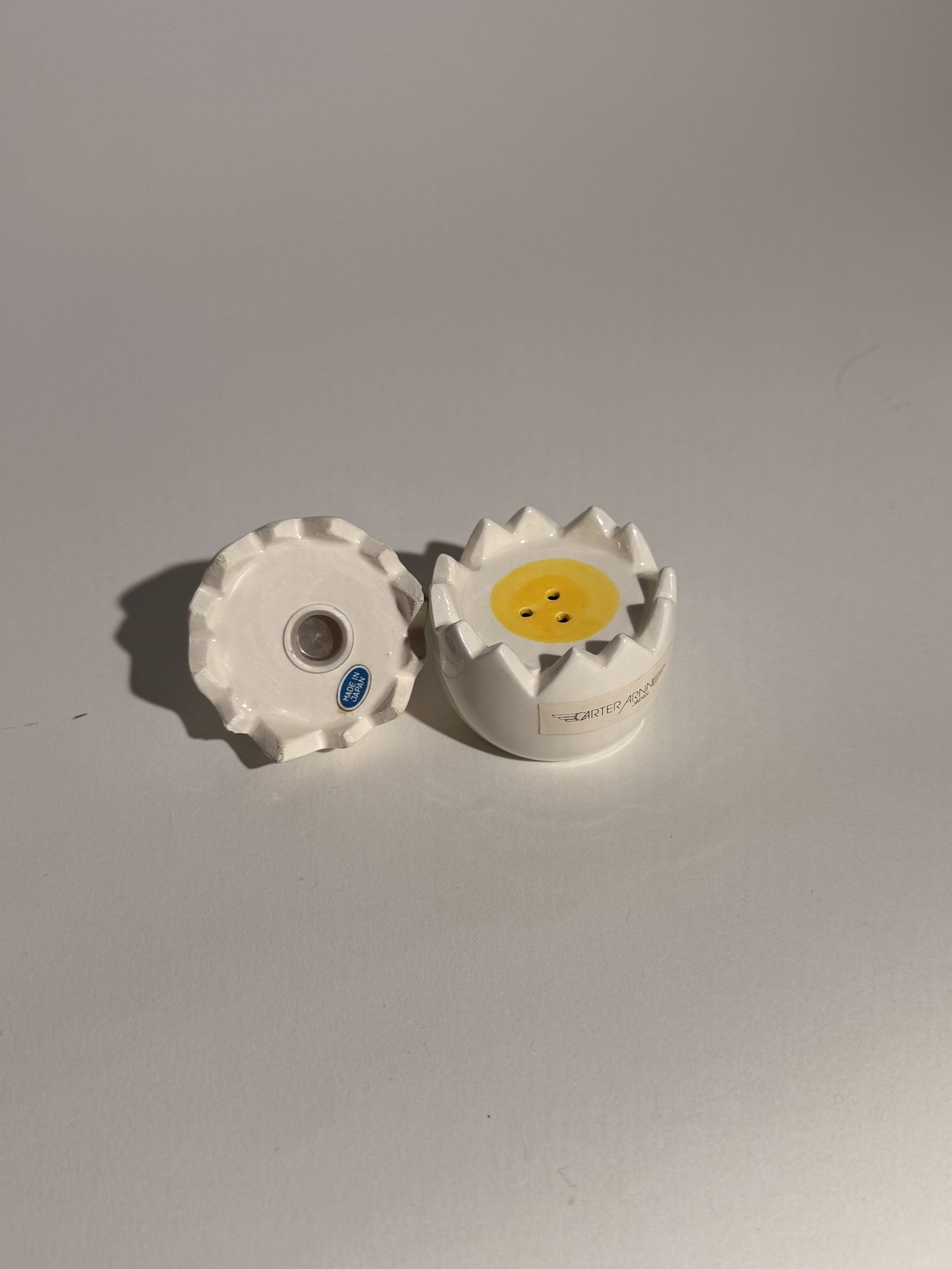Cracked Egg Salt + Pepper Shakers